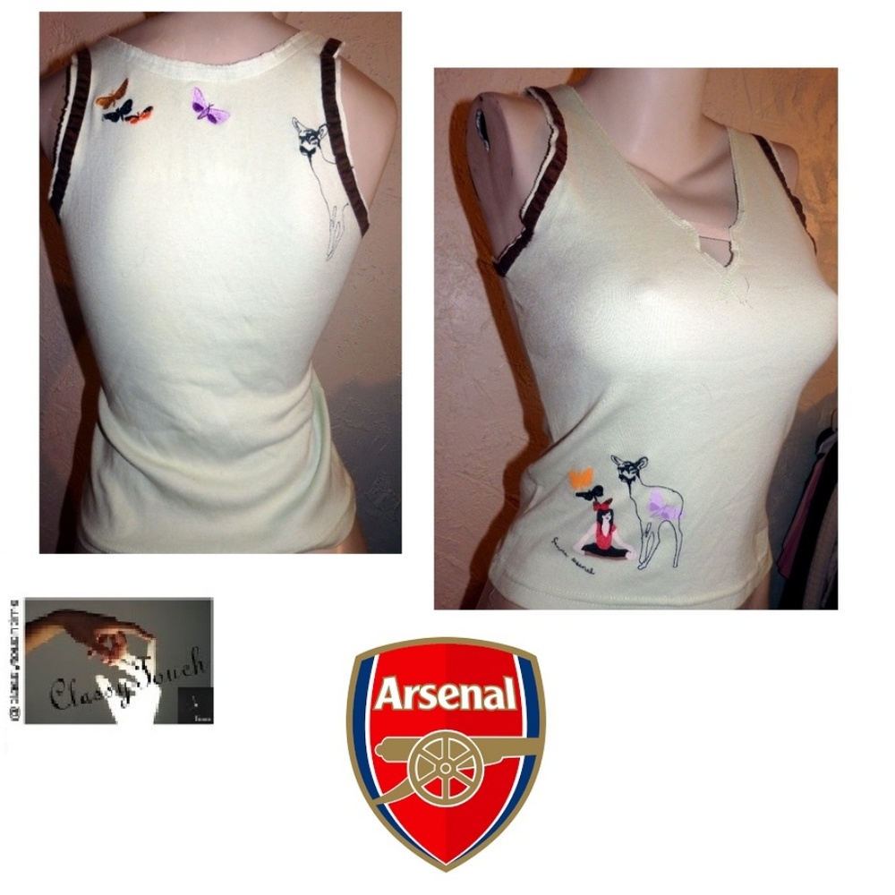 Femme Arsenal Italian  NWOT Green Shirt